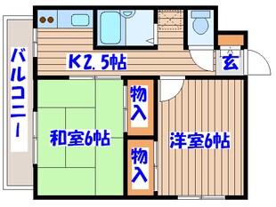 サンハイツ通町の物件間取画像